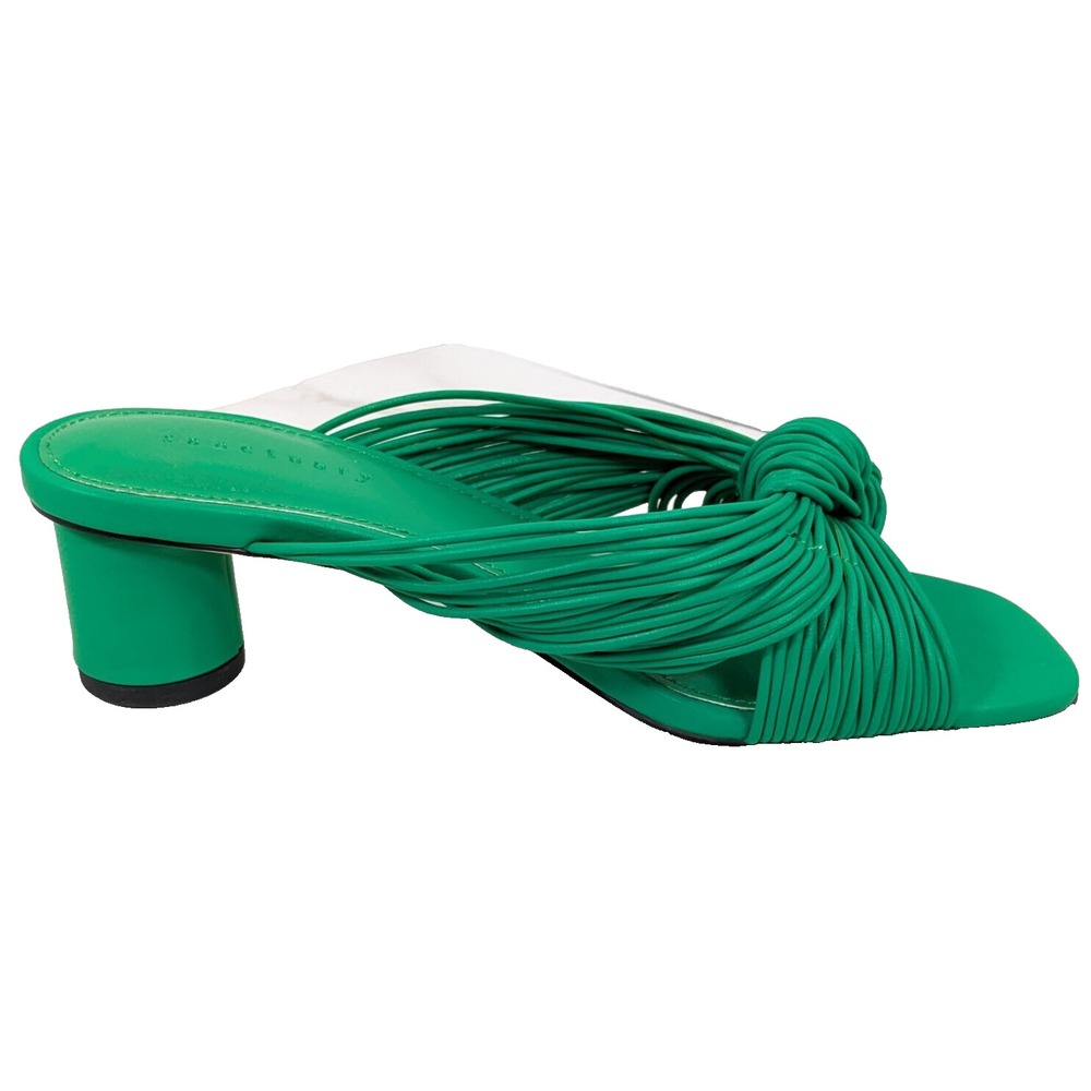 Sanctuary Women's Maven Heeled Knot Sandal Jelly Bean Green 6 NEW IN BOX - Picture 8 of 8